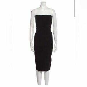 Strapless black mini dress by RICK OWENS!! Size XS